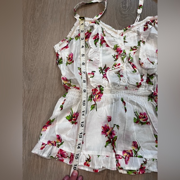 Hollister Floral 100% cotton Cute Top - Picture 8 of 10